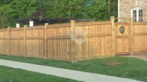 fence with decorative gate