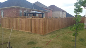 Large privacy fence