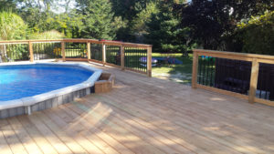 pool deck, above ground pool