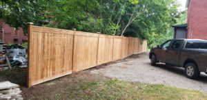 Privacy fence, cedar